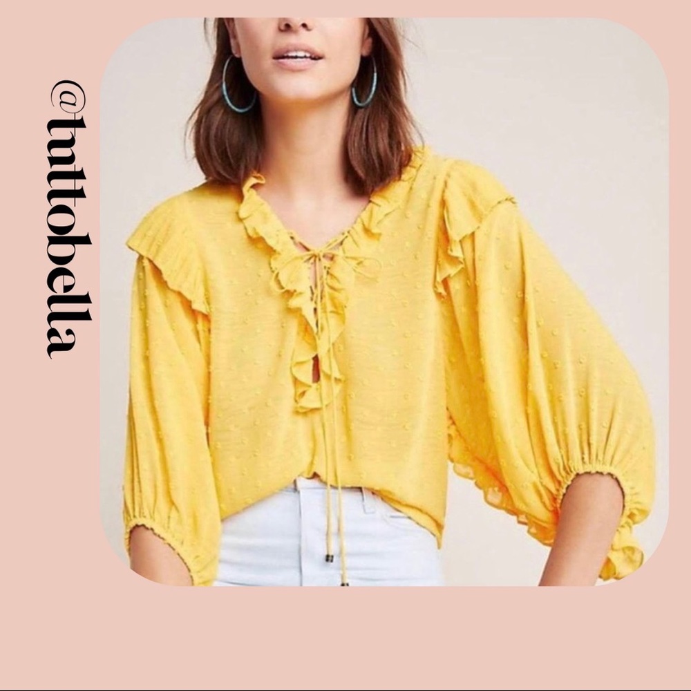Anthropologie Haida Peasant Top